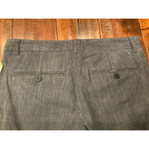 Theory Chambray Blue Lightweight Bermuda Shorts, Size 0 - Picture 5 of 6